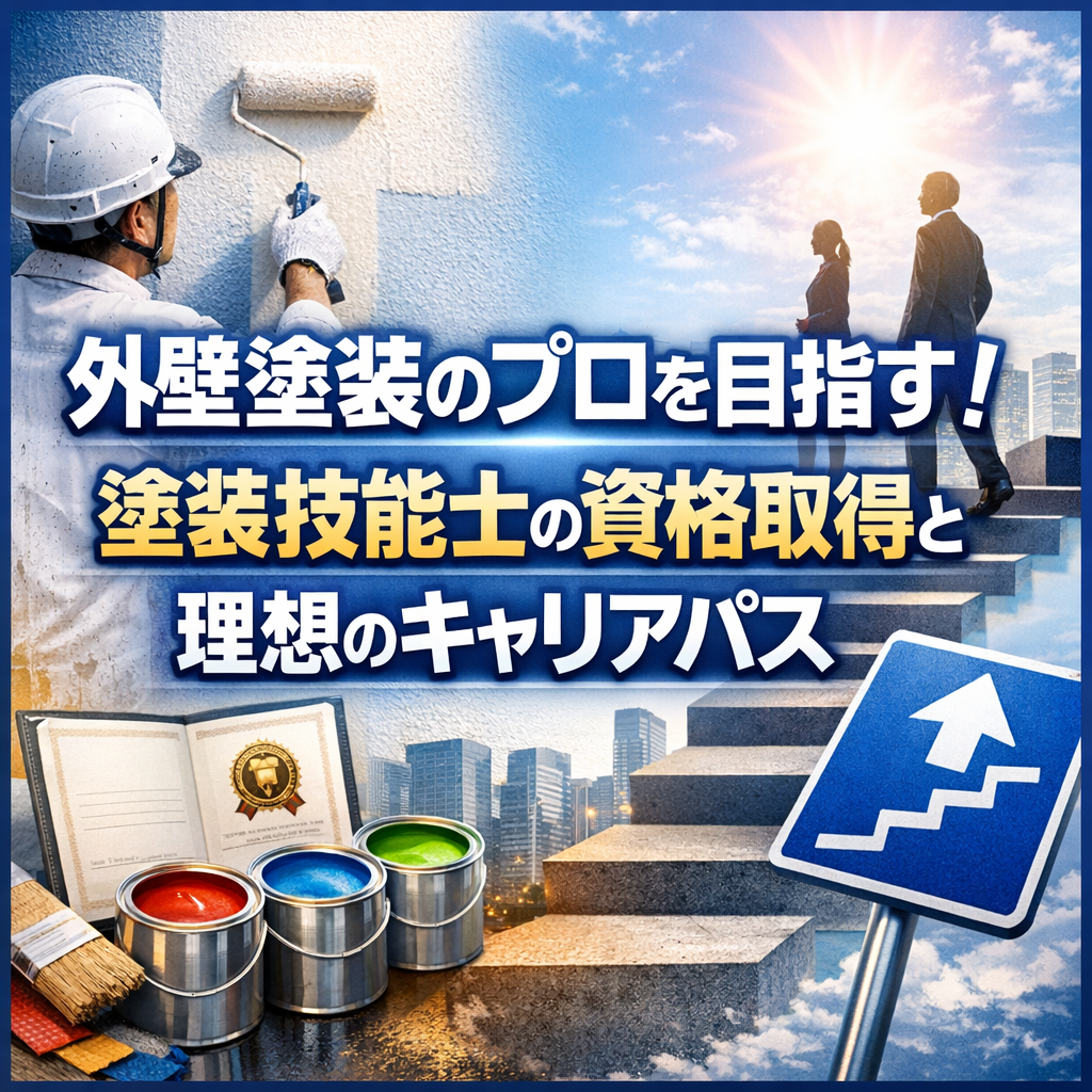 外壁塗装のプロを目指す!塗装技能士の資格取得と理想のキャリアパス
