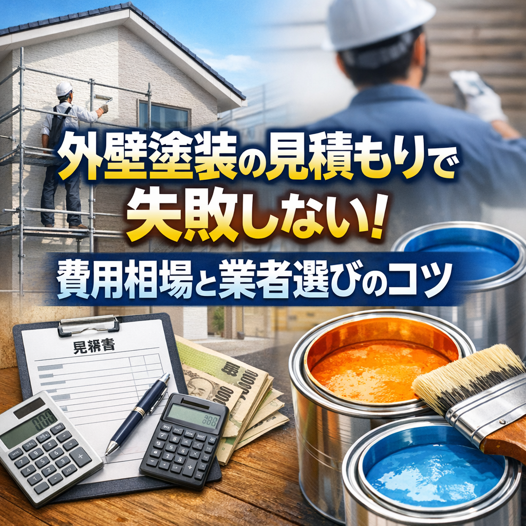 外壁塗装の見積もりで失敗しない!費用相場と業者選びのコツ