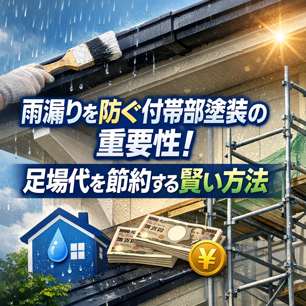 雨漏りを防ぐ付帯部塗装の重要性！足場代を節約する賢い方法