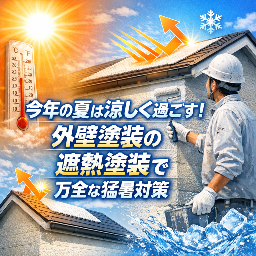 今年の夏は涼しく過ごす！外壁塗装の遮熱塗装で万全な猛暑対策
