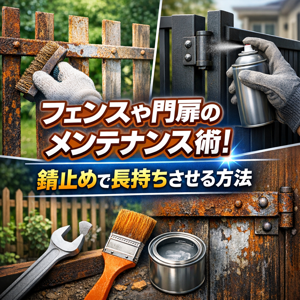 フェンスや門扉のメンテナンス術!錆止めで長持ちさせる方法