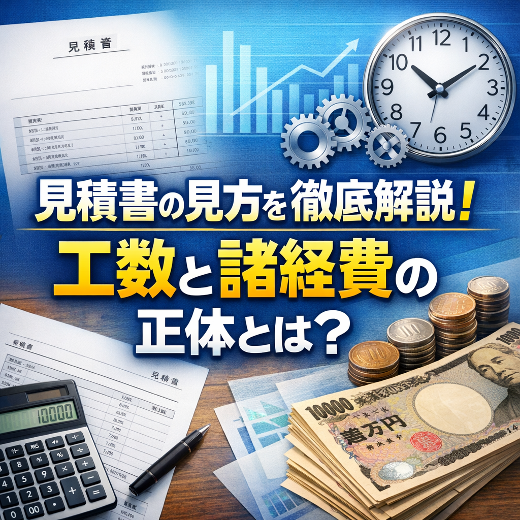 見積書の見方を徹底解説！工数と諸経費の正体とは？