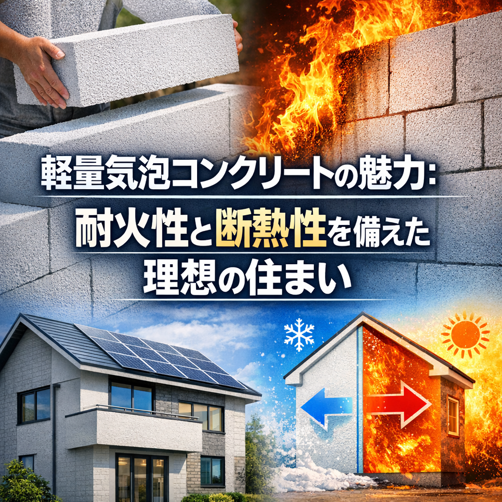 軽量気泡コンクリートの魅力：耐火性と断熱性を備えた理想の住まい