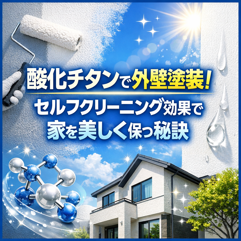 酸化チタンで外壁塗装！セルフクリーニング効果で家を美しく保つ秘訣