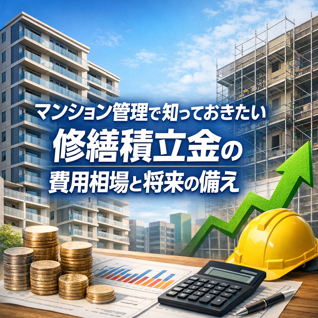 マンション管理で知っておきたい修繕積立金の費用相場と将来の備え