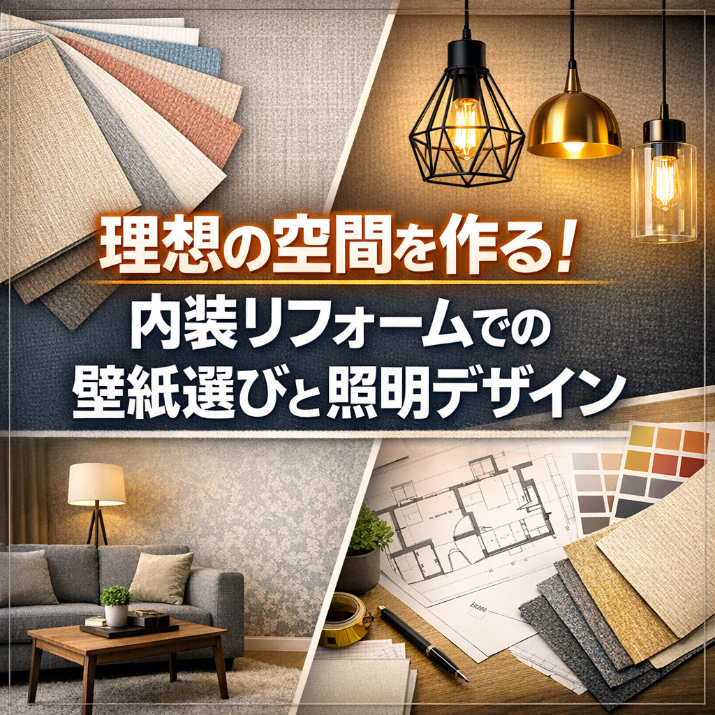 理想の空間を作る！内装リフォームでの壁紙選びと照明デザイン