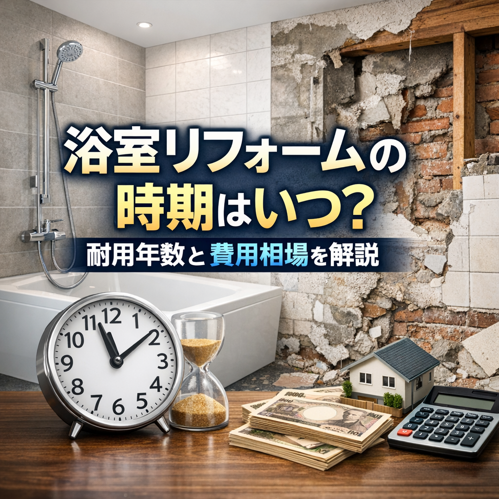 浴室リフォームの時期はいつ？耐用年数と費用相場を解説