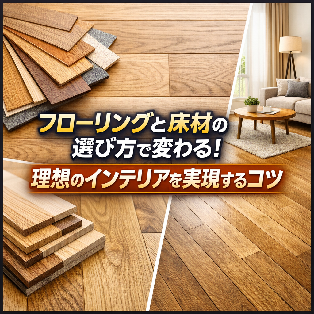 フローリングと床材の選び方で変わる！理想のインテリアを実現するコツ