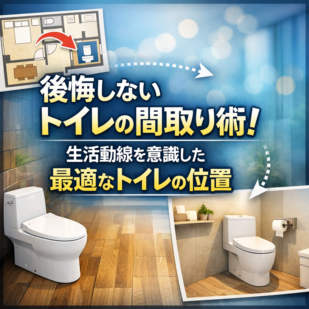 後悔しないトイレの間取り術!生活動線を意識した最適なトイレの位置