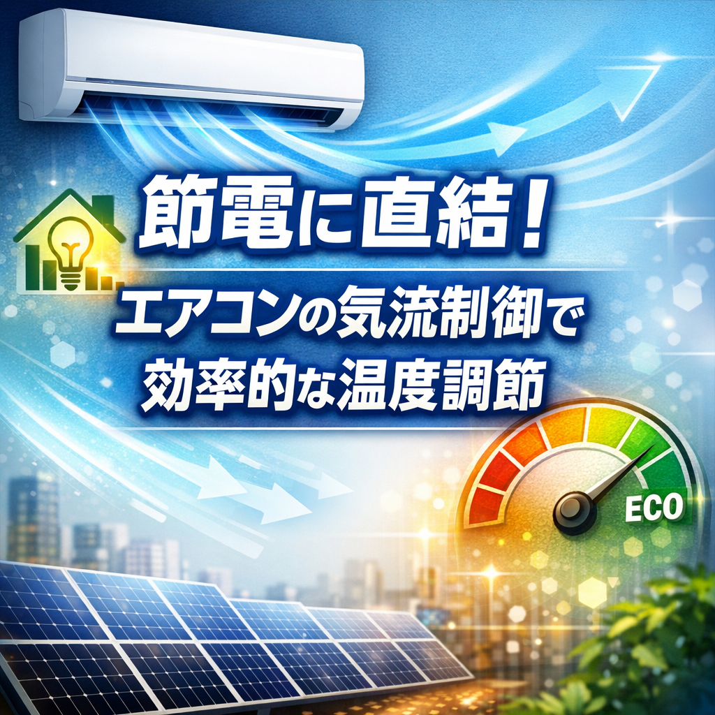 節電に直結!エアコンの気流制御で効率的な温度調節