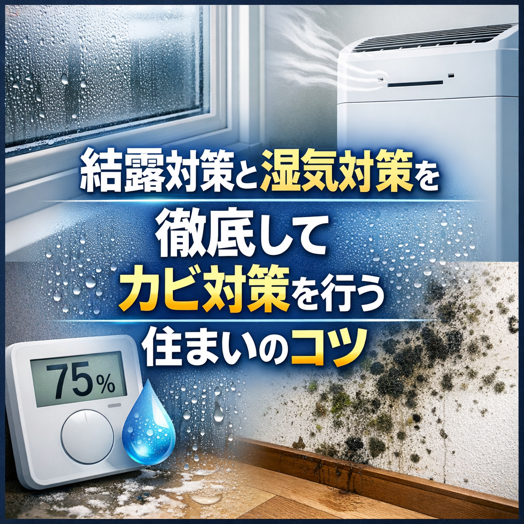 結露対策と湿気対策を徹底してカビ対策を行う住まいのコツ