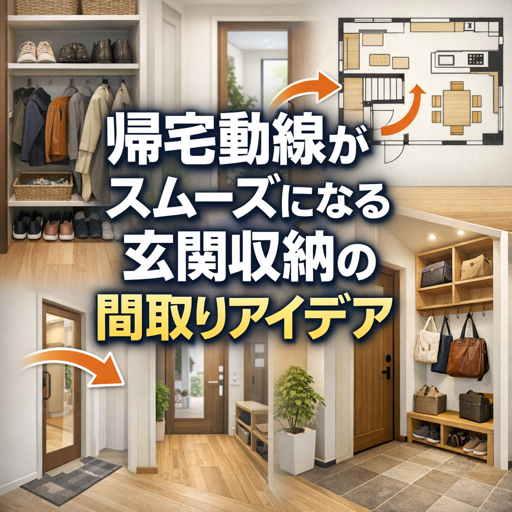 帰宅動線がスムーズになる玄関収納の間取りアイデア