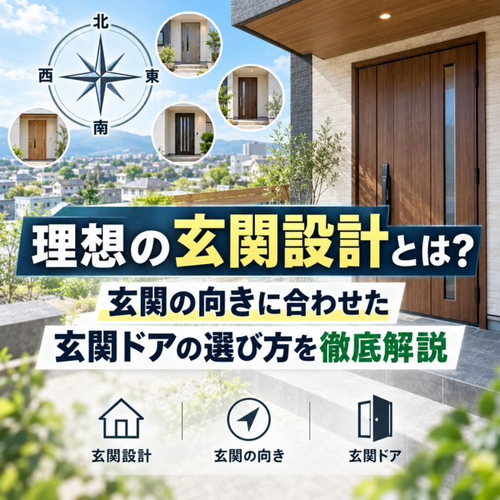 理想の玄関設計とは？玄関の向きに合わせた玄関ドアの選び方を徹底解説