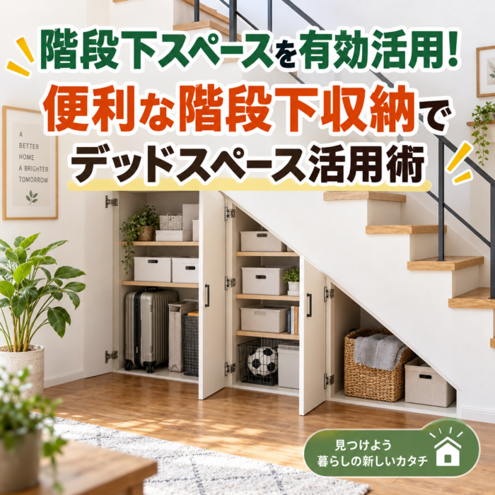 階段下スペースを有効活用！便利な階段下収納でデッドスペース活用術