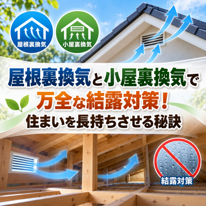 屋根裏換気と小屋裏換気で万全な結露対策！住まいを長持ちさせる秘訣